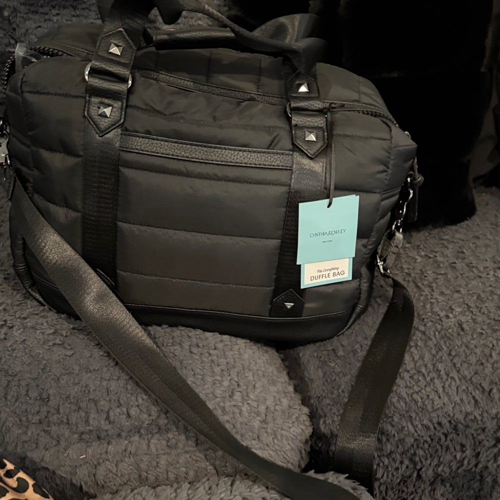 Cynthia Rowley Black Duffel Bag